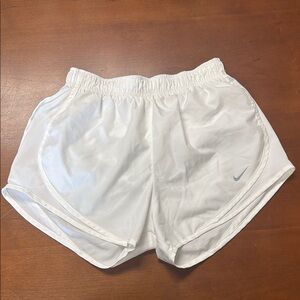 Nike White Athletic Performance Shorts